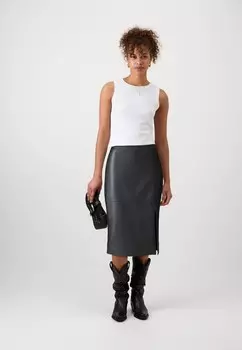Юбка-карандаш ONLNEWOLINE SKIRT ONLY Tall, черный