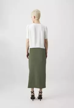 Юбка-карандаш ONLRIE MIDI SKIRT ONLY Petite, оливковый