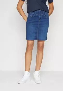 Юбка-карандаш Onlroyal Front Yoke Skirt ONLY, цвет dark blue denim