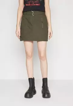 Юбка-карандаш ONLSANNA CRISP SKIRT ONLY, темно-зеленый