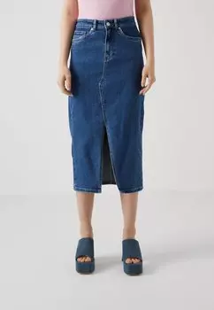 Юбка-карандаш ONLSIRI FRONT SLIT ONLY, цвет medium blue denim