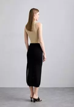 Юбка-карандаш Overlay Skirt KNITID, чернографит
