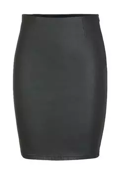 Юбка-карандаш «Паро», завышенная талия, женская PIECES, цвет 179276 Black