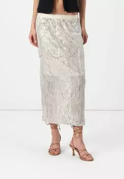 Юбка-карандаш PCTASHA Pieces, слоновая кость