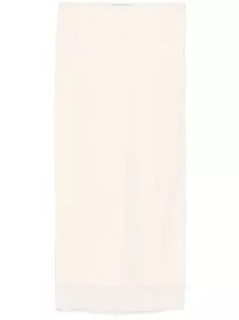 Юбка-карандаш Philosophy Di Lorenzo Serafini с цветочным кружевом, серый