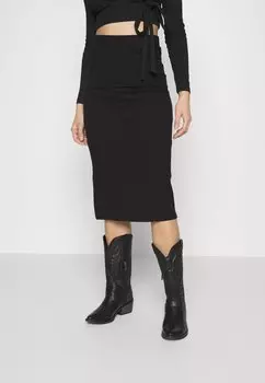 Юбка-карандаш Pieces Petite, черный