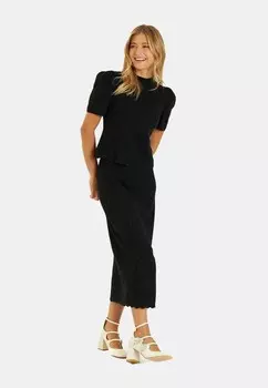 Юбка-карандаш PUNTO DETALLES BRILLANTES Alma en Pena, черный