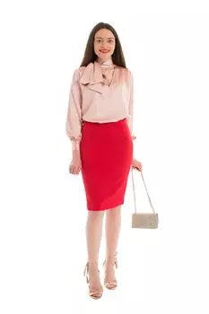 Юбка-Карандаш Pusa Resense, красный