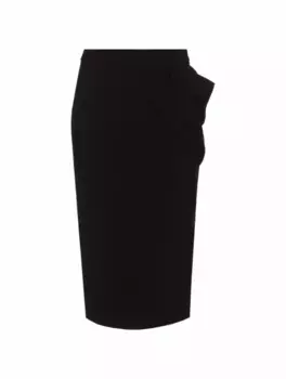 Юбка-карандаш с аппликацией Roland Mouret, черный