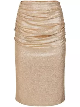 Юбка-карандаш с драпировкой Nina Ricci, золотистый