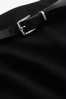 Юбка-карандаш с поясом H&M, черный