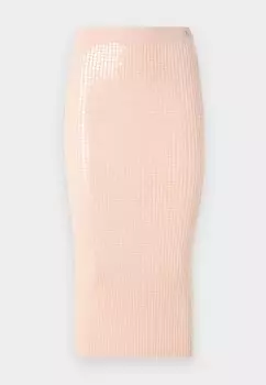 Юбка-карандаш SEQUINNY HUGO, красный