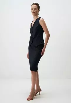 Юбка-карандаш SLIM FIT NORMAL WAIST MIDI Jimmy Key, темно-синий