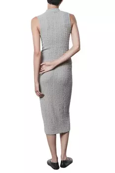 Юбка-карандаш со складками из известняка Enza Costa