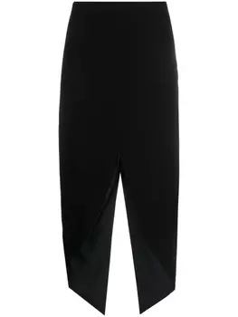 Юбка-карандаш средней посадки Del Core, черный