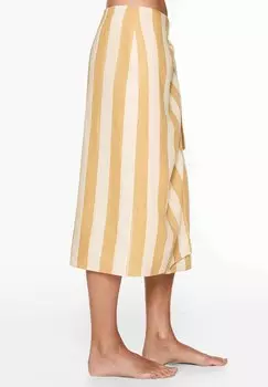 Юбка-карандаш Stripe OYSHO, желтая