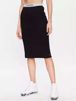 Юбка-карандаш узкого кроя Tommy Jeans, черный