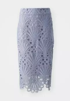 Юбка-карандаш VIEDEN MIDI SKIRT VILA ROUGE, лиловый