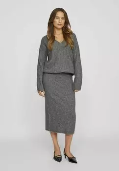 Юбка-карандаш VILA, темно-серый