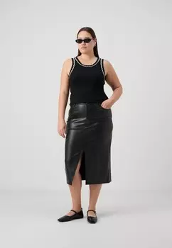 Юбка-карандаш VMCVERI SKIRT CURVE Vero Moda, черный