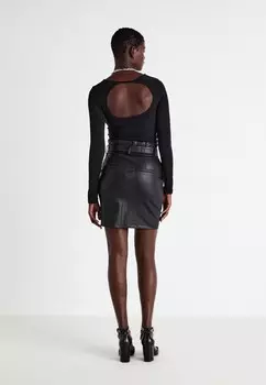 Юбка-карандаш VMEVA PAPERBAG Vero Moda, черный
