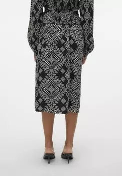 Юбка-карандаш VMJUNE SLIT SKIRT Vero Moda, черный