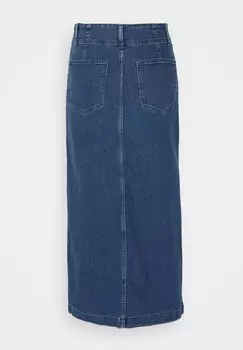 Юбка-карандаш Vmpeyton Slids Skirt Vero Moda, темно-синий деним