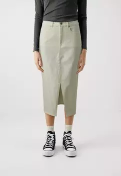 Юбка-карандаш VMVERI CALF SKIRT Vero Moda, крем