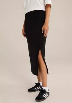 Юбка-карандаш WE Fashion, черный