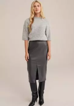 Юбка-карандаш WE Fashion, темно-серый