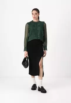 Юбка-карандаш YASSTELA LONG SKIRT YAS, черный