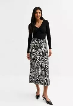 Юбка-карандаш ZEBRA PRINT MIDI New Look, черный