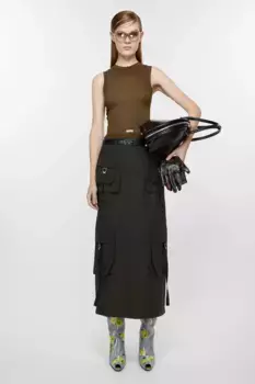 Юбка-карго Acne Studios, темно-серый