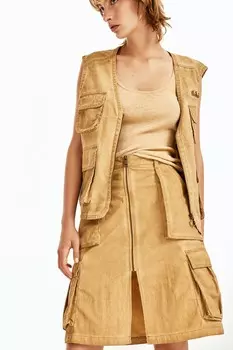 Юбка-Карго H&M, бежевый