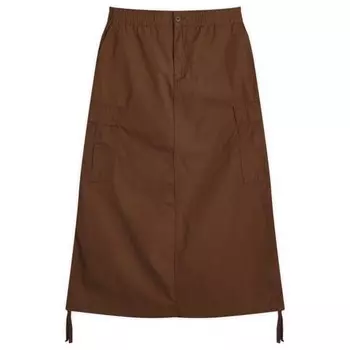 Юбка карго миди Carhartt Wip, коричневый