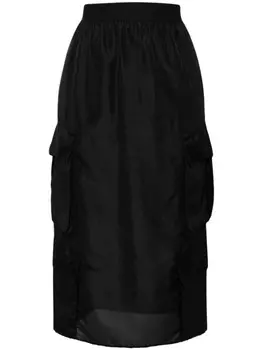 Юбка карго миди JNBY, черный