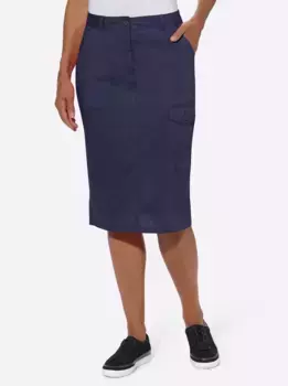 Юбка-карго в стиле casual Casual Looks, цвет морской волны