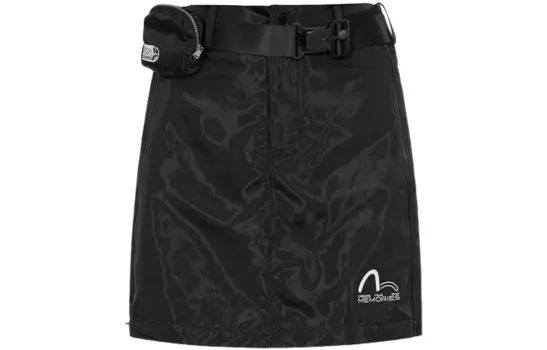 Юбка-карго женская черная Evisu