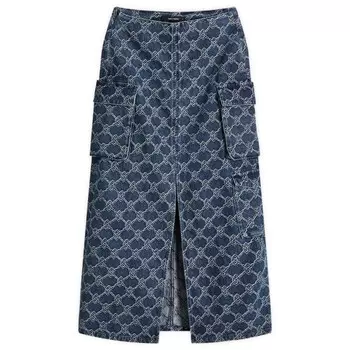 Юбка-Карго Zora из денима Daily Paper, синий