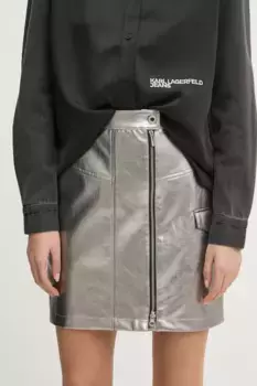 Юбка Karl Lagerfeld Jeans, серебряный
