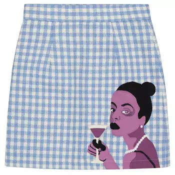 Юбка KidSuper Wine Window Pane, синий