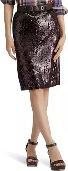 Юбка Kierhan Knee Pencil LAUREN Ralph Lauren, цвет Vintage Burgundy