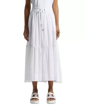 Юбка-клеш из хлопка Peserico, белый