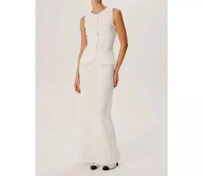 Юбка Koko белого цвета RONNY KOBO