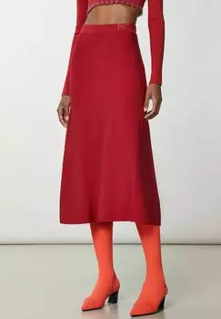 Юбка-колокольчик ESSENTIAL FLARED Patrizia Pepe, темно-красный