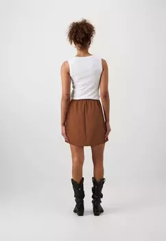 Юбка-колокольчик ONLAMAHLE SHORT STRING SKIRT ONLY Tall, коричневый
