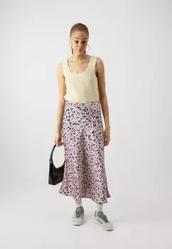 Юбка-колокольчик Pckate Midi Skirt Pieces, древесная роза