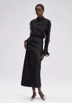 Юбка-колокольчик Sequin Touch Priv, черный