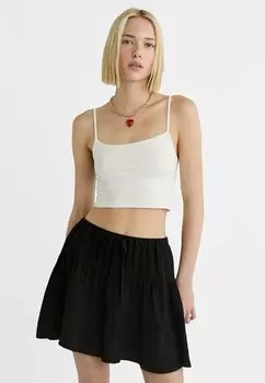 Юбка-колокол Flowing Stradivarius, черный