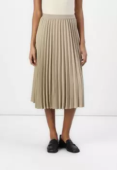 Юбка-колокол FLUID PLEATED PULL ON MIDI SKIRT Tommy Hilfiger, бежевый